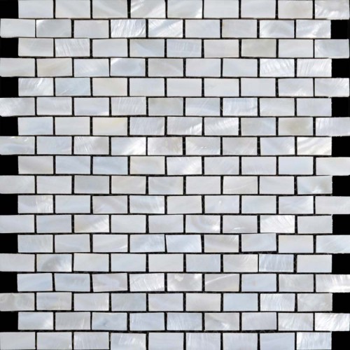 Mother of pearl subway tiles with base freshwater shell mosaic 3/5x1-1/6 inch kitchen backsplash wall decor tile bathroom ST055