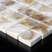 Natural Seashell Mosaic Iridescence Mother of Pearl Tile Backsplash Classic Kitchen Designs Shell Tiles Mirror Wall Decor ST066