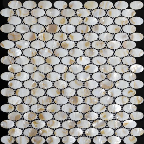 Mother of pearl tile backsplash kitchen designs ellipse shell tiles wall mirror natural seashell mosaic art ST067 bathroom tile flooring