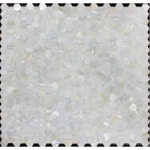 Mother of pearl tiles for kitchen and bathroom seamless shell pearl tile backsplash ideas 3/5" white hexagon mosaic bathtub wall decor ST083