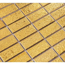 Gold ceramic mosaic tile brick shower wall kitchen backsplash ideas bathroom floor porcelain tiles