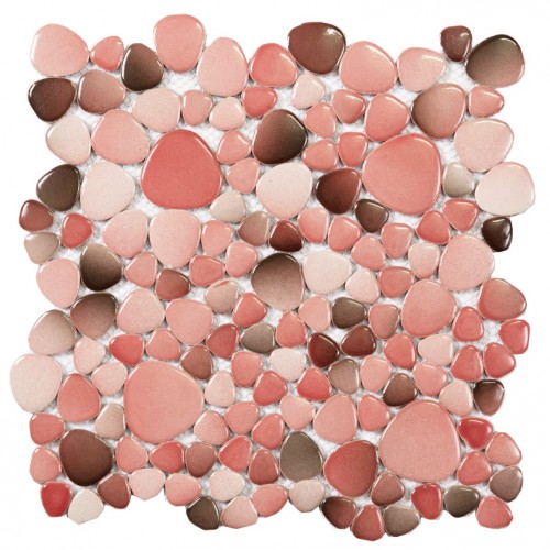 Glazed Porcelain Pebble Tile Sheets Kitchen Backsplash Tiles Pink Glazed Porcelain Pebble Tile Sheets Kitchen Backsplash Tiles Pink Ceramic Pool Zys8 Mosaic Fireplace