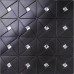 Black alucobond tile self adhesive aluminum composite crystal glass diamond mosaic peel and stick backsplash kitchen wall tiles ALT4061
