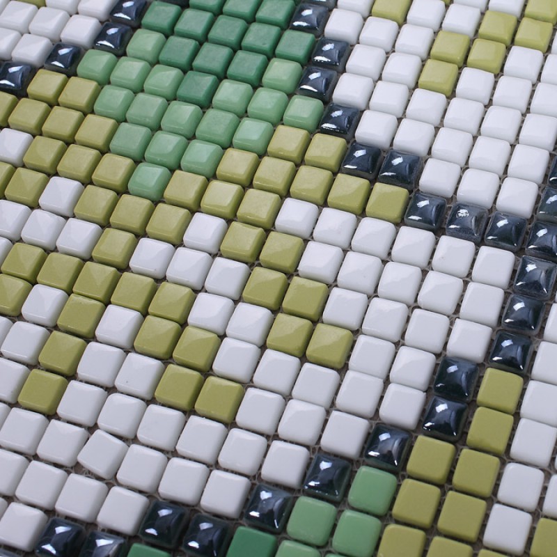 mosaic tile sheets crystal backsplash wall tiles puzzle mosaic tiles green glass mosaic tile sheets