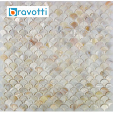 Bravotti Mother Of Pearl Mosaic Fish Scale Shell Tile Bathroom Showers Kitchen Backsplash Wall Tiles