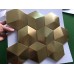 Gold Metal Mosaic Tile Stainless Steel Tile pyramid patterns Kitchen Backsplash Wall brick Tiles Metal mirror Wall designs XGMT002