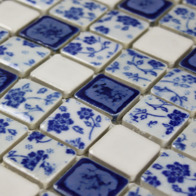 Porcelain Tile Glazed Mosaic Wall Stickers Kitchen Backsplash Porcelain Tile Glazed Mosaic Wall Stickers Kitchen Backsplash Tiles Qw633 1 Inch Ceramic For Bathroom Floor