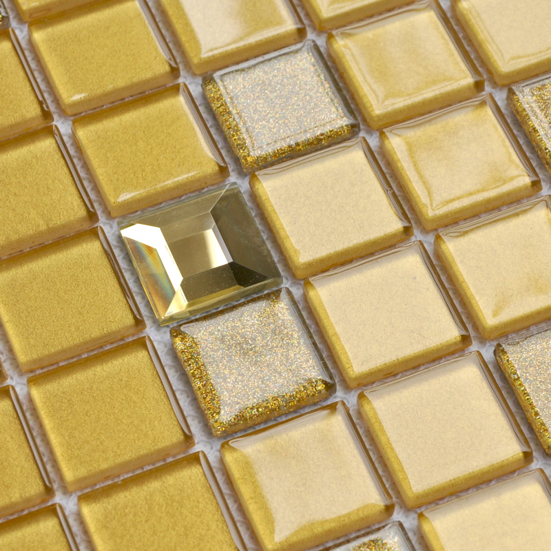 Crystal Glass Mosaic Tile Sheet Wall Stickers Kitchen Backsplash Floor Design Bathroom Shower Pool Sfm003
